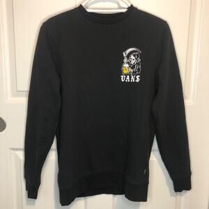vans off the wall grim reaper the cold ones old skool original black crew sweats